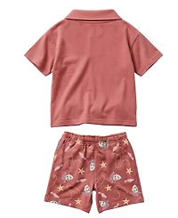 Toy Story Boys' 2T-5T Short-Sleeve Polo Shirt and Shorts, 2-Piece Set