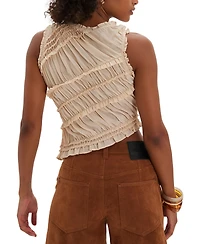 Free People Women's Sleeveless Smocked Tank Top