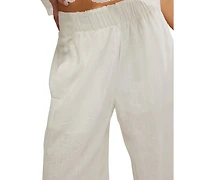 Free People Women's Mid-Rise Wide-Leg Pants