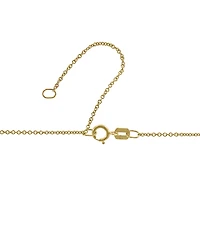 Effy Collection Diamond (0.03 ct. t.w.) and Malachite Pendant Necklace in 14k Yellow Gold