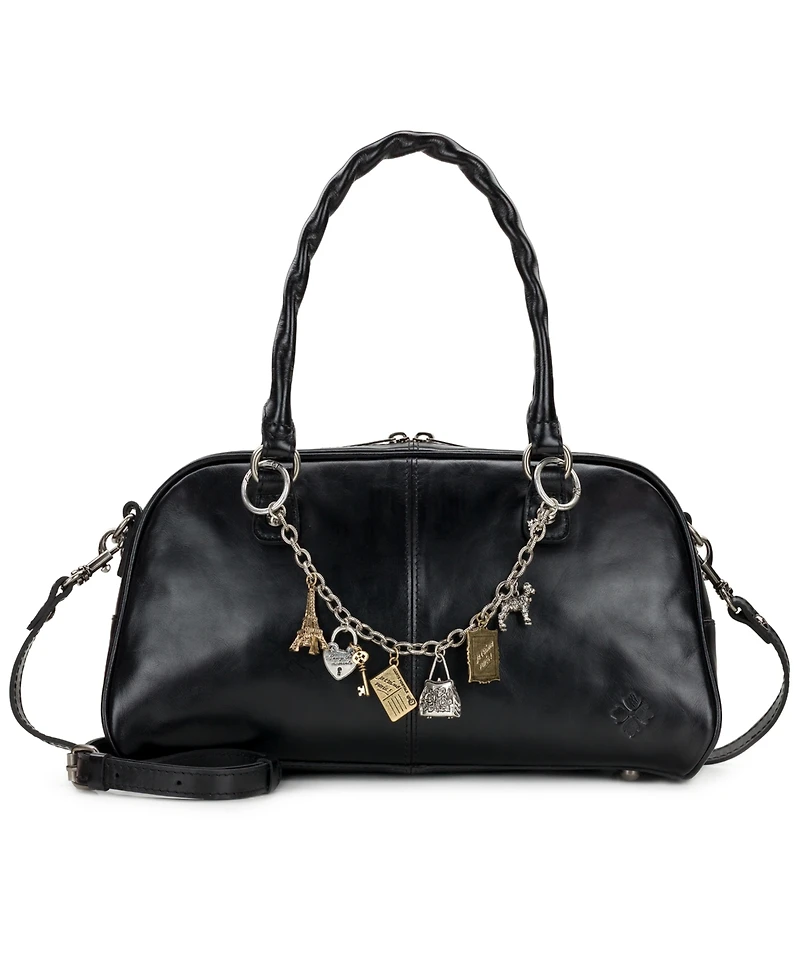 Patricia Nash Pomezia Large Leather Crossbody Satchel Bag