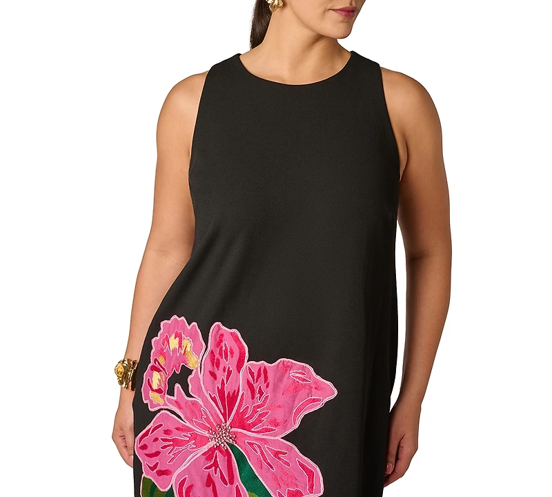 Adrianna Plus Crewneck Mini Dress