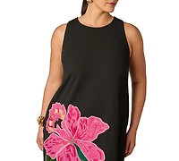 Adrianna Plus Crewneck Mini Dress