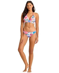 Tommy Bahama Womens V Neck Printed Swim Top Bottoms