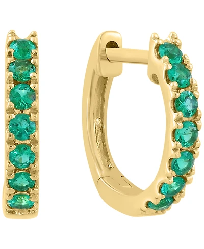 Effy Collection Emerald (1/3 ct. t.w.) Earrings 14k Yellow Gold (Also Available Sapphire)