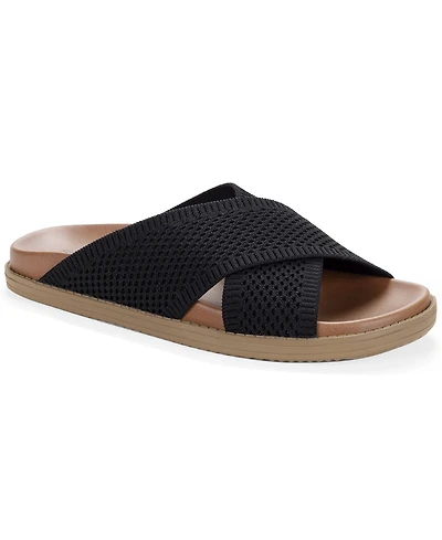 Style & Co Women's Roryy Knit X-Band Footbed Sandals, Macy's Exclusive