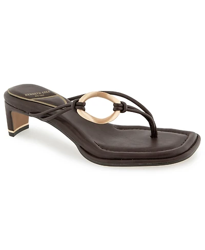 Kenneth Cole New York Women's Madrid Kitten Heel Thong Sandals
