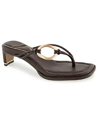 Kenneth Cole New York Women's Madrid Kitten Heel Thong Sandals