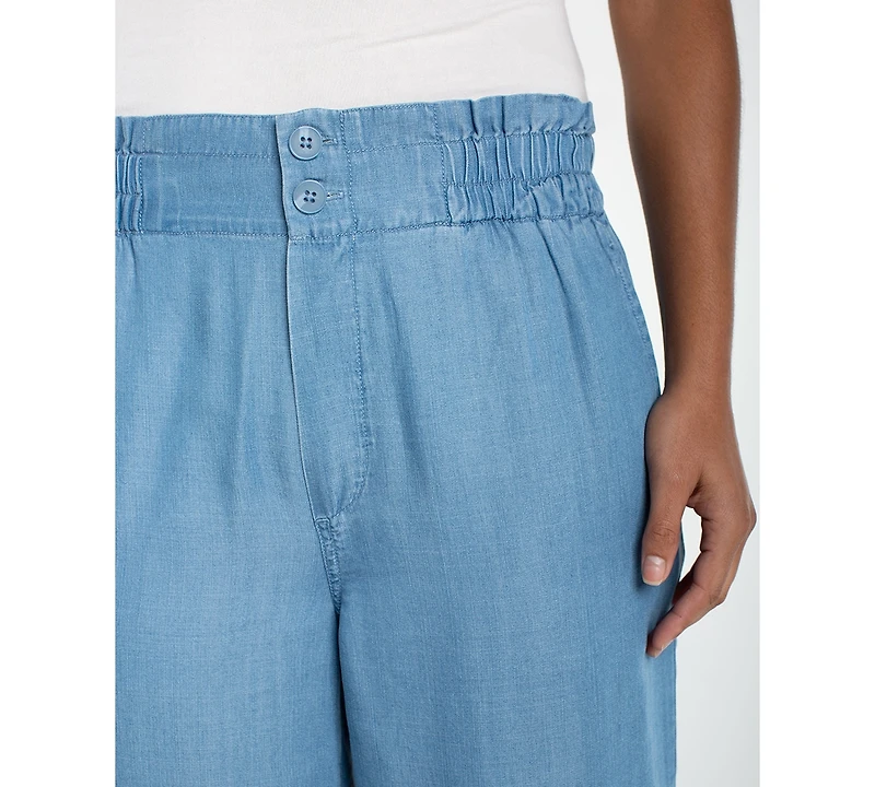 Liverpool Los Angeles Women's Cinch Waist Wide-Leg Pants