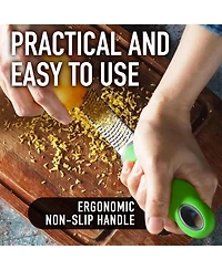 Zulay Kitchen Handheld Stainless Steel Cheese Grater & Zester