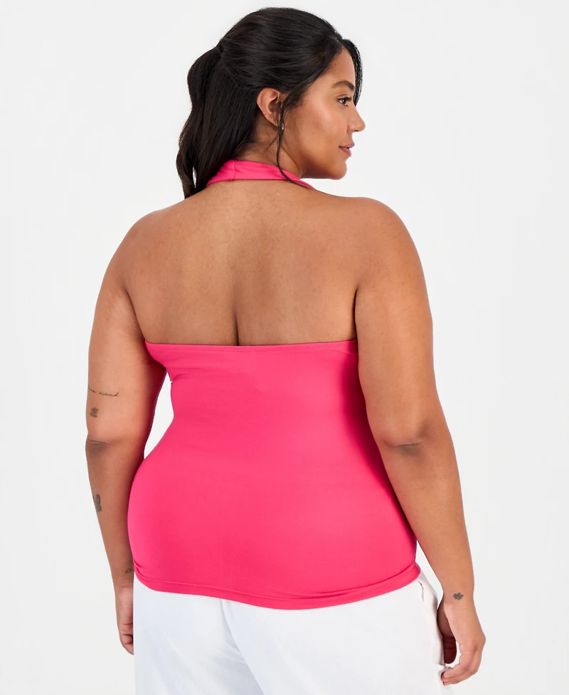 Full Circle Trends Plus Halter Neck Sleeveless Top