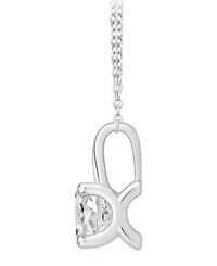 Gia Certified Diamond Solitaire 18" Pendant Necklace (1 ct. t.w.) in 14k White Gold