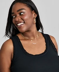 And Now This Trendy Plus Lace-Trim Tank Top, Macy's Exclusive