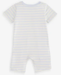 First Impressions Baby Boys' 0M-24M Cotton Whale Stripe Sunsuit, Macy's Exclusive