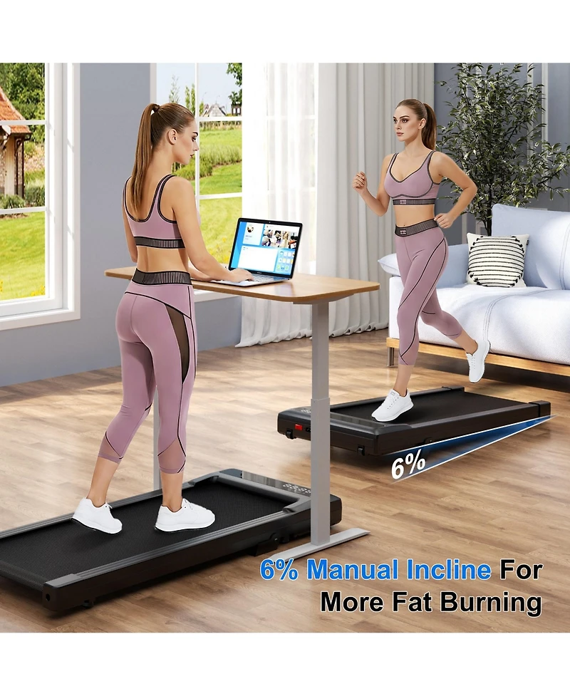 DeerRun 3-in-1 treadmill w/ handlebar. 300LB cap, 3.0HP motor, Led display, remote & App control. Foldable for small home/office spaces