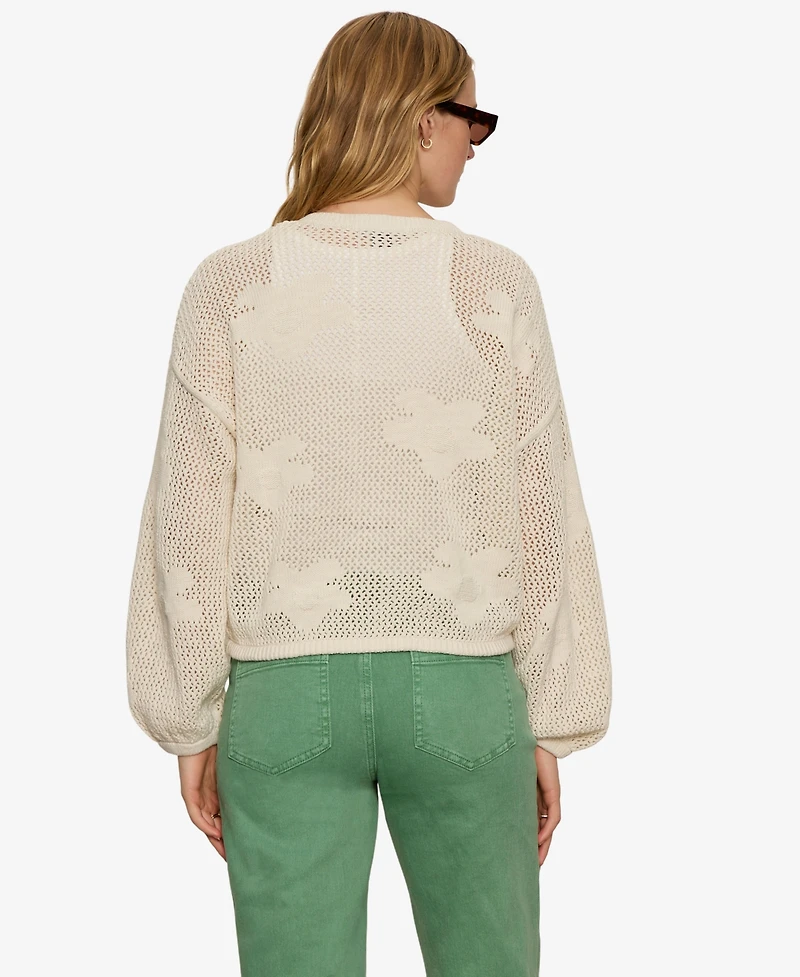 Sanctuary Women's Daily Escape Flower Long-Sleeves Sweater