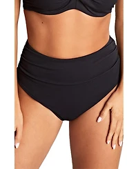 Panache Lingerie Women's Spirit Ruched Scalloped High Waist Bikini Bottom