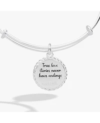 Alex and Ani Wife 'True Love Stories Never Have Endings' Charm Bangle