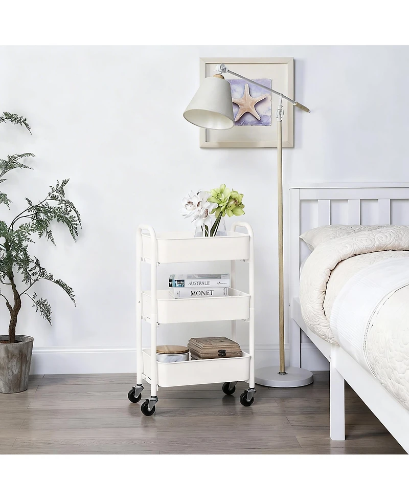 Yigii 3-Tier Compact Rolling Storage Cart