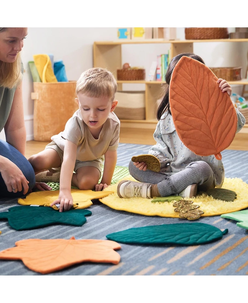 Kaplan Early Learning Jumbo Sensory Leaves - Set of 8