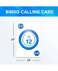 Gse Games & Sports Expert Bingo Calling Cards, Stiffness Bingo Game Cards with High Visibility Numbers