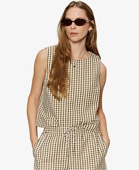 Sanctuary Women's Crewneck Sleeveless Top