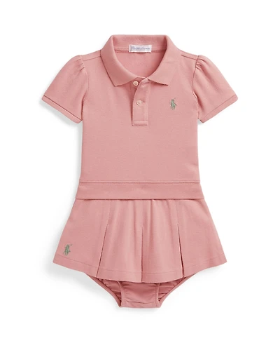 Polo Ralph Lauren Baby Girls' Stretch Mesh Shirt and Skort 2-Piece Set