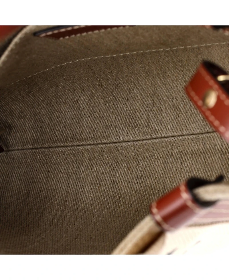 Pre-Owned Chloe Small Woody Convertible Tote Canvas with Leather