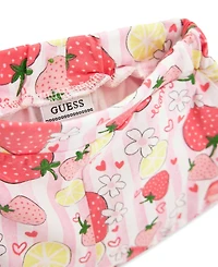 Guess Baby Girls' Stretch Jersey Short-Sleeve Bodysuit and Shorts, 2-Piece Set