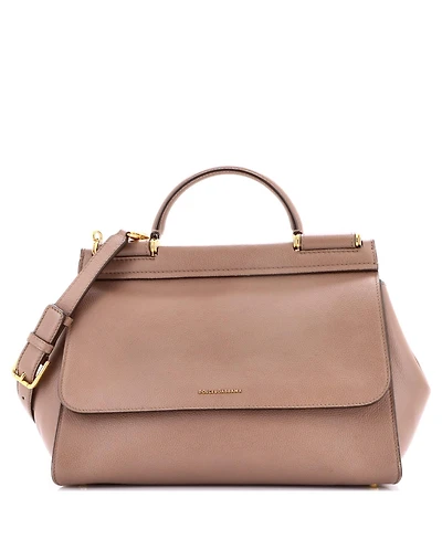 Pre-Owned Dolce & Gabbana Large Miss Sicily Bag Leather