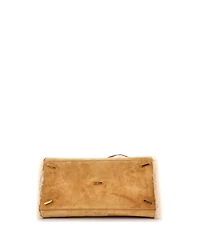 Pre-Owned Salvatore Ferragamo Medium Hug Top Handle Bag Suede and Shearling