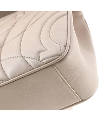 Pre-Owned Salvatore Ferragamo Small Gancini Turnlock Flap Bag Gancini Quilted Leather