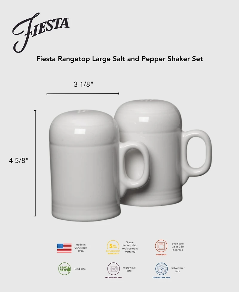 Fiesta Lavender Rangetop Large Salt & Pepper Shaker Set