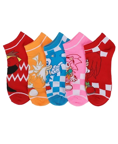 Sonic the Hedgehog Women's Characters 5-Pair Ankle Socks
