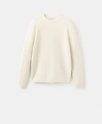 Mango Men's Medium-Knit Microstructure Sweater