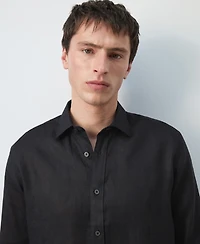 Mango Men's Regular-Fit Linen Shirt