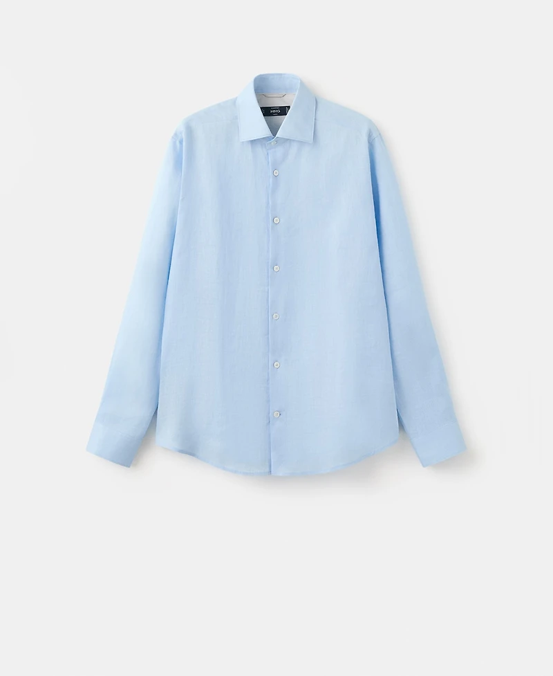 Mango Men's Linen Slim-Fit Shirt
