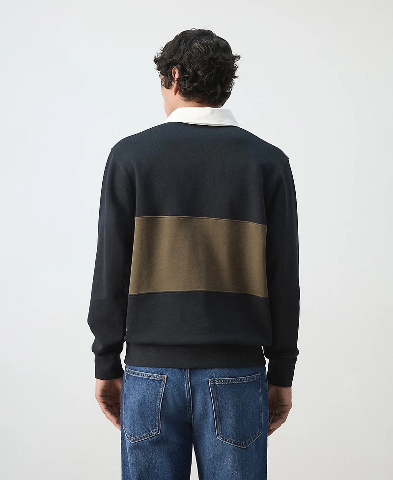 Mango Men's Cotton Polo Sweatshirt