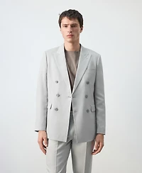 Mango Men's Amalfi Slim-Fit Double-Breasted Blazer