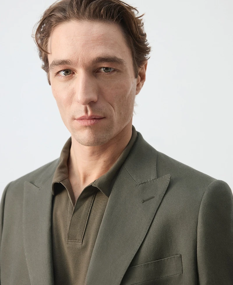 Mango Men's Amalfi Slim Fit Double-Breasted Suit Blazer