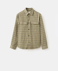 Mango Men's Plaid Print Button Jacket