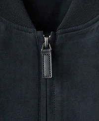 Mango Men's Suede-Effect Bomber Jacket
