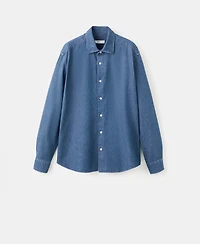 Mango Men's Cotton Denim Shirt