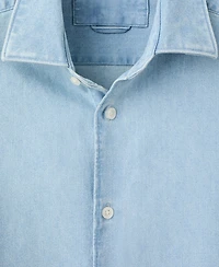 Mango Men's Cotton Denim Shirt