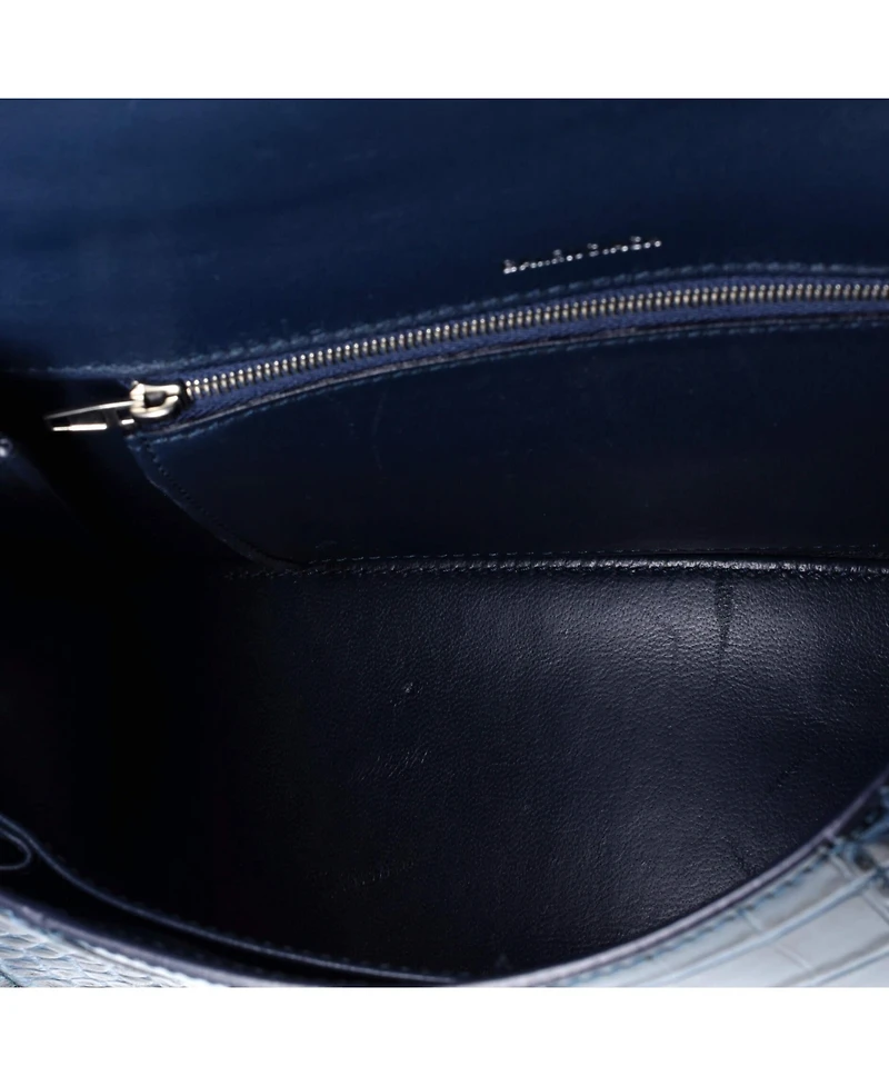 Pre-Owned Balenciaga Medium Hourglass Top Handle Bag Embossed Leather