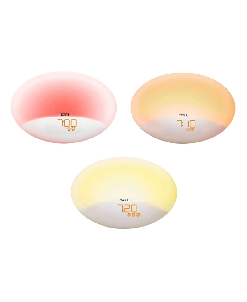 iHome Sunrise Alarm Clock with Sleep Sounds and Usb Charging