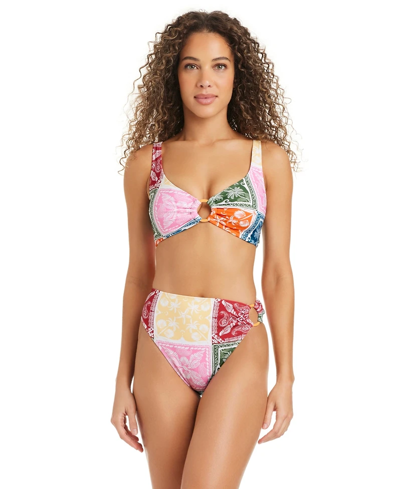 Bar Iii Women's Cabana Club Scoop Neck Ring Bralette, Macy's Exclusive