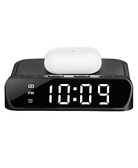 iHome Wireless PowerBoost Wireless Charging Digital Alarm Clock