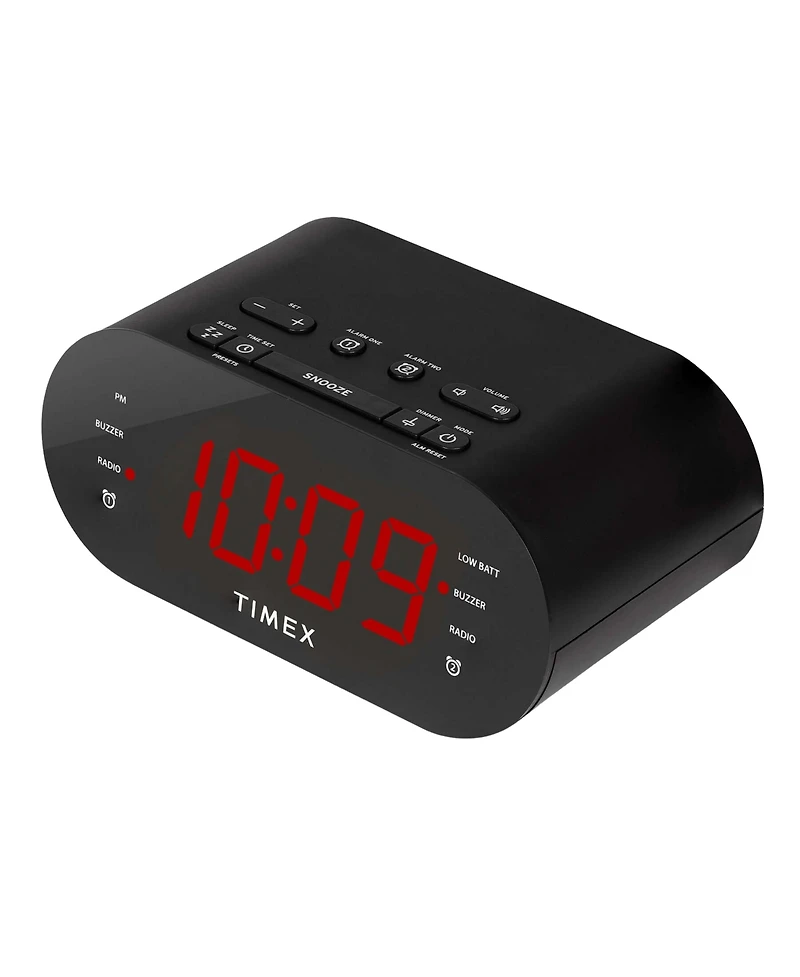 iHome Timex T232 Dual-Alarm Fm Usb Charging Alarm Clock Radio
