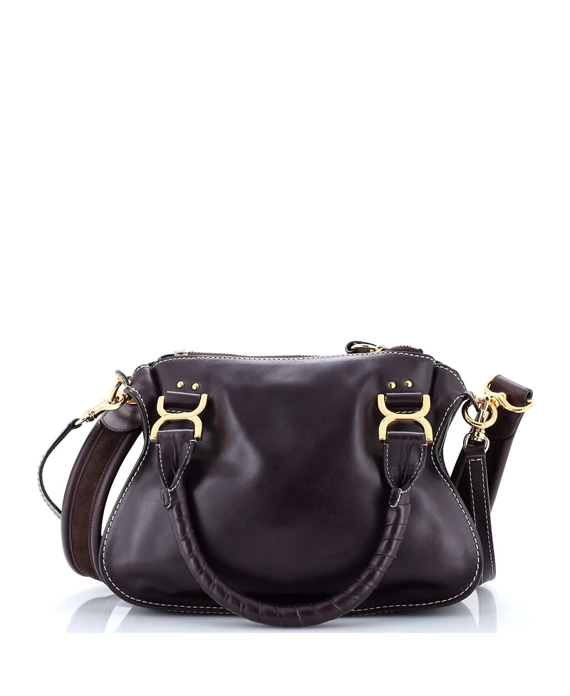 Pre-Owned Chloe Small Marcie Satchel Leather